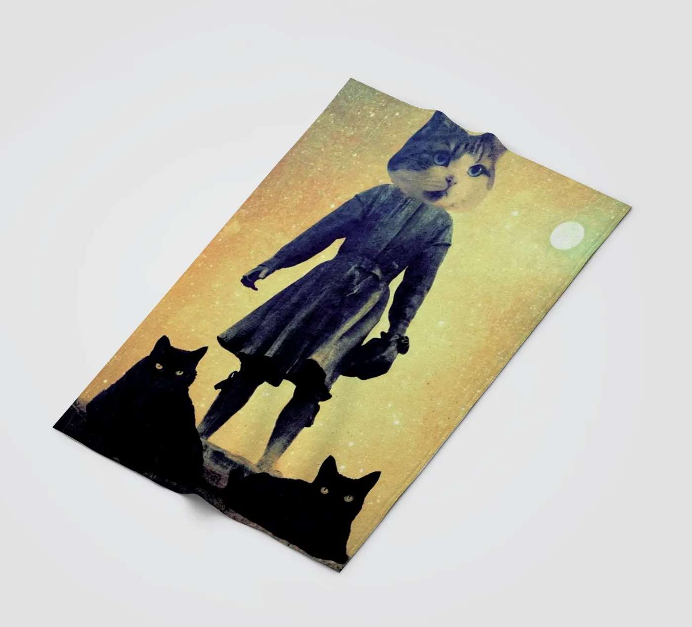 Cats Fleecedecke von Elisabeth Fredriksson