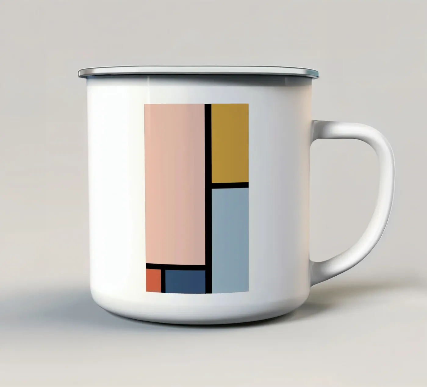 Perspective enamel mug by Pure