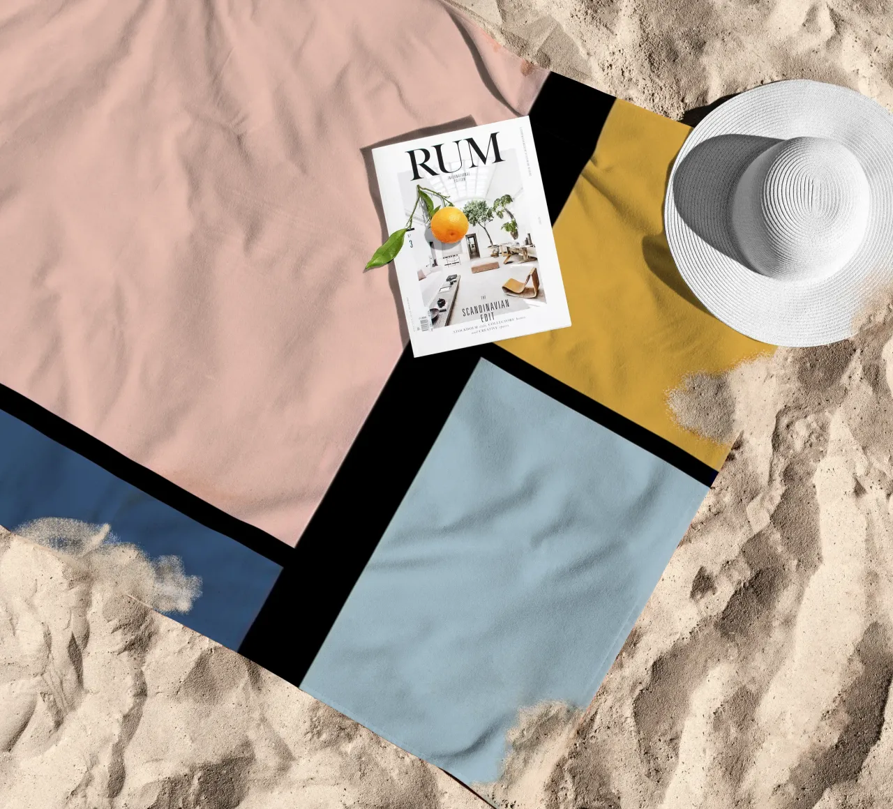 Perspective strandhanddoek van Pure