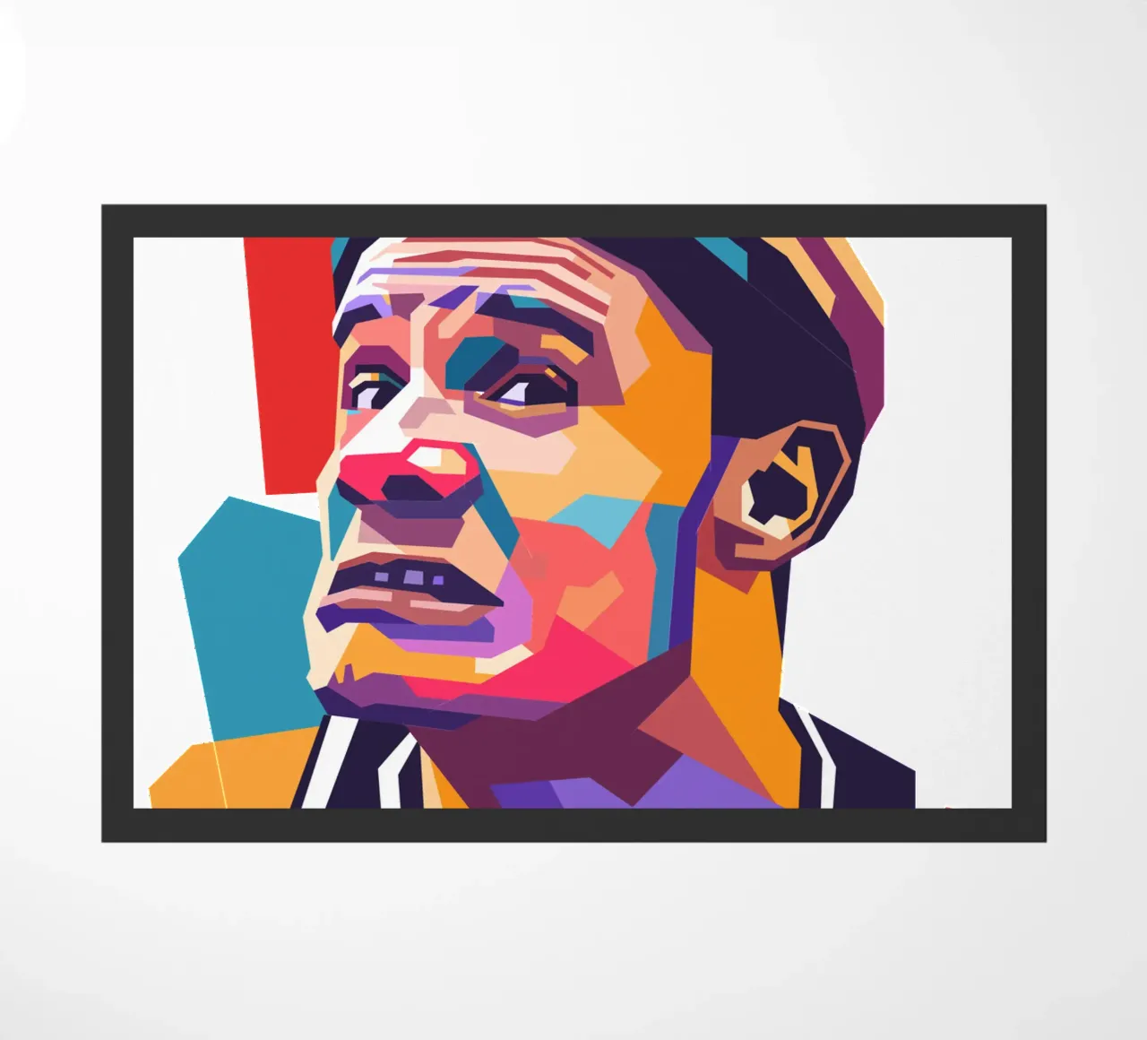 Ritratto pop art di Flea RHCP zerbino da Hantamrata
