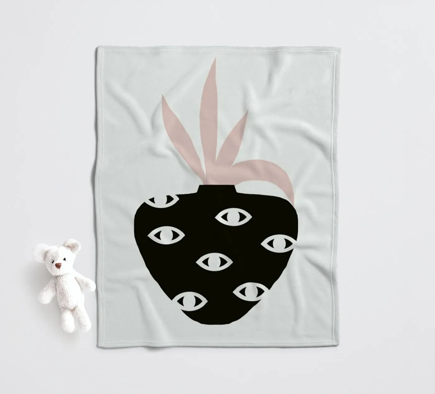 Phyllida fleece blanket by Charlotte Winter