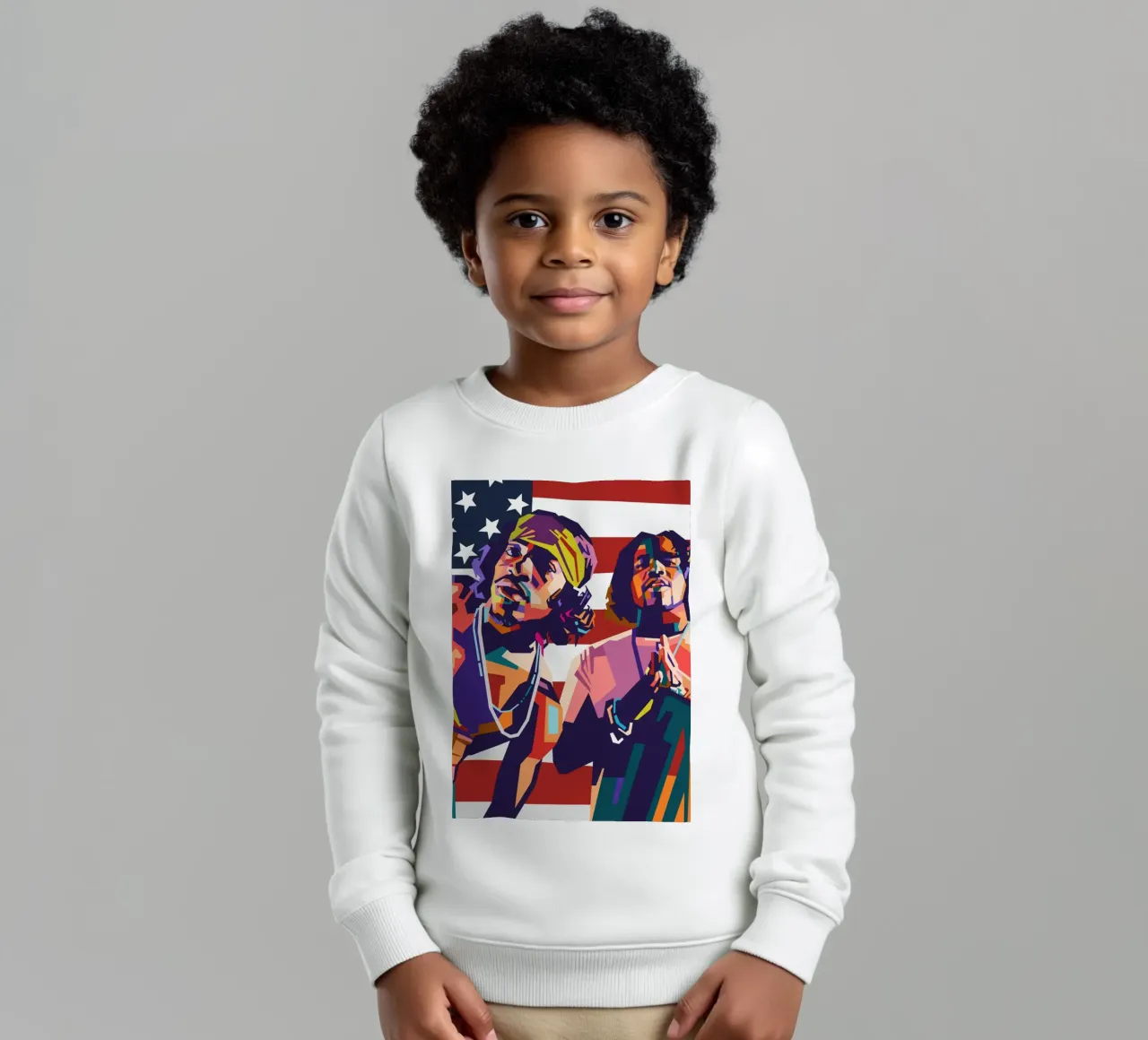 Outkast hip-hop pop art felpa bambino da Hantamrata
