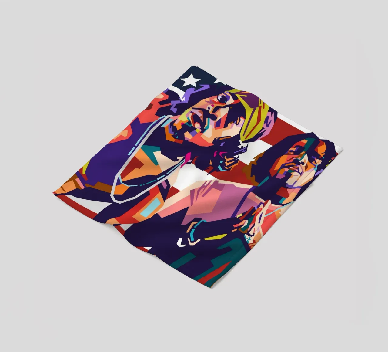 Outkast hip-hop pop art coperta in pile da Hantamrata