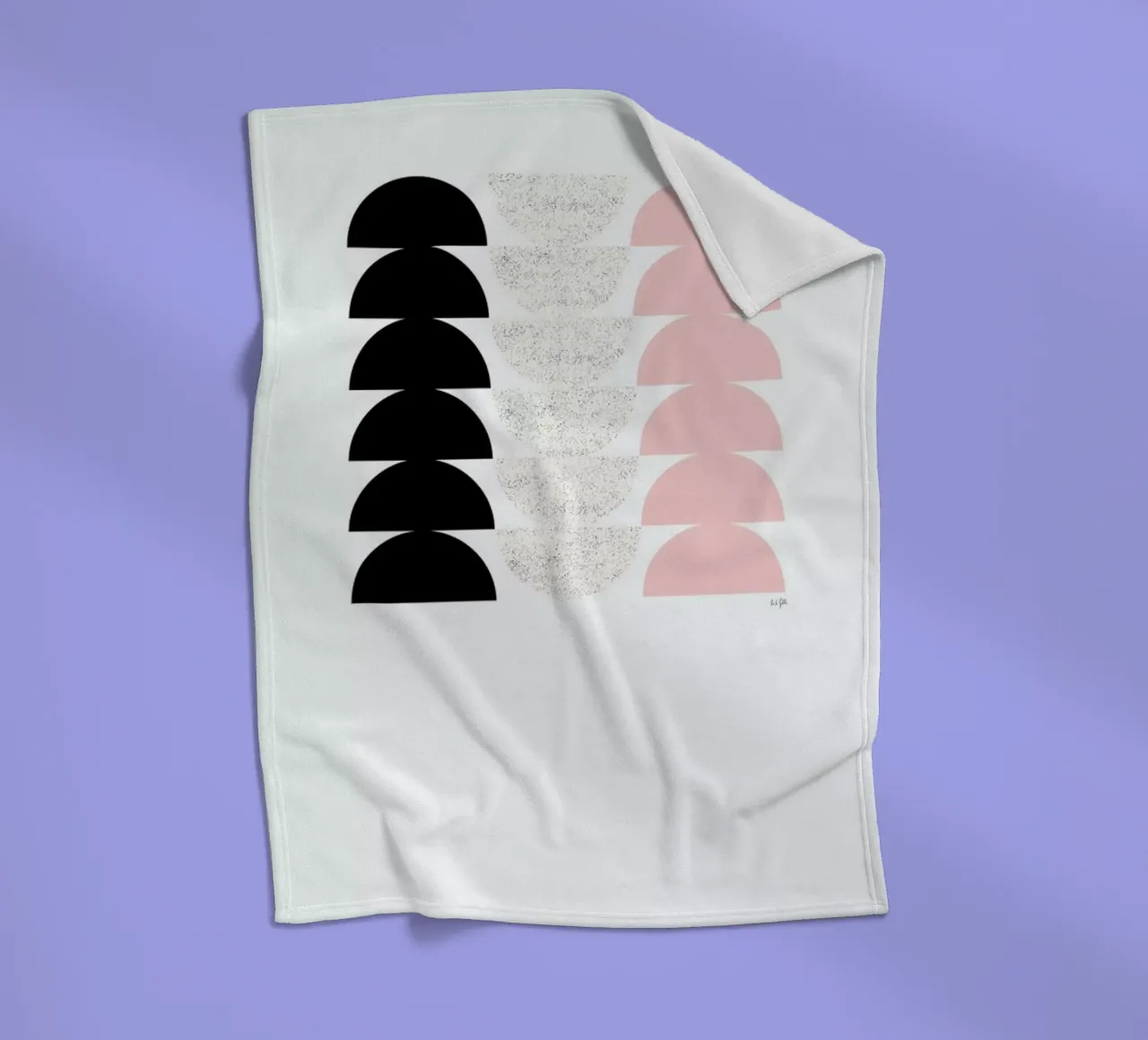 Graphic Art II fleece blanket by Linda Gobeta