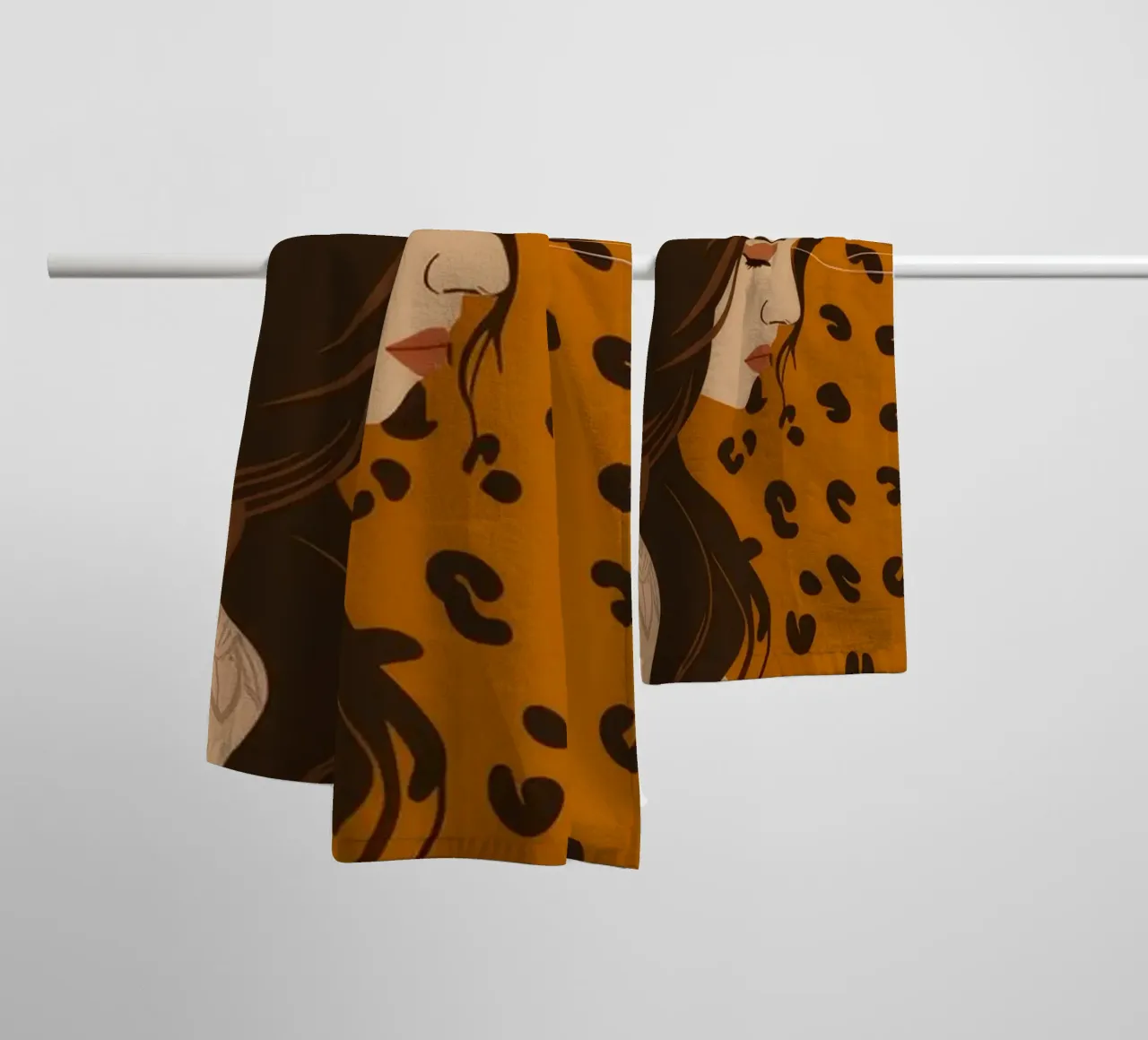 Omhelzing van de wilde jungle badhanddoek van Atelier Tiga