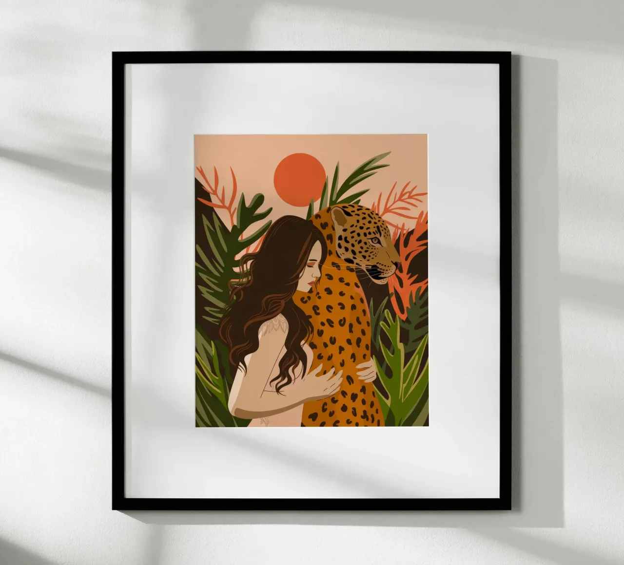 Omhelzing van de wilde jungle hahnemühle van Atelier Tiga