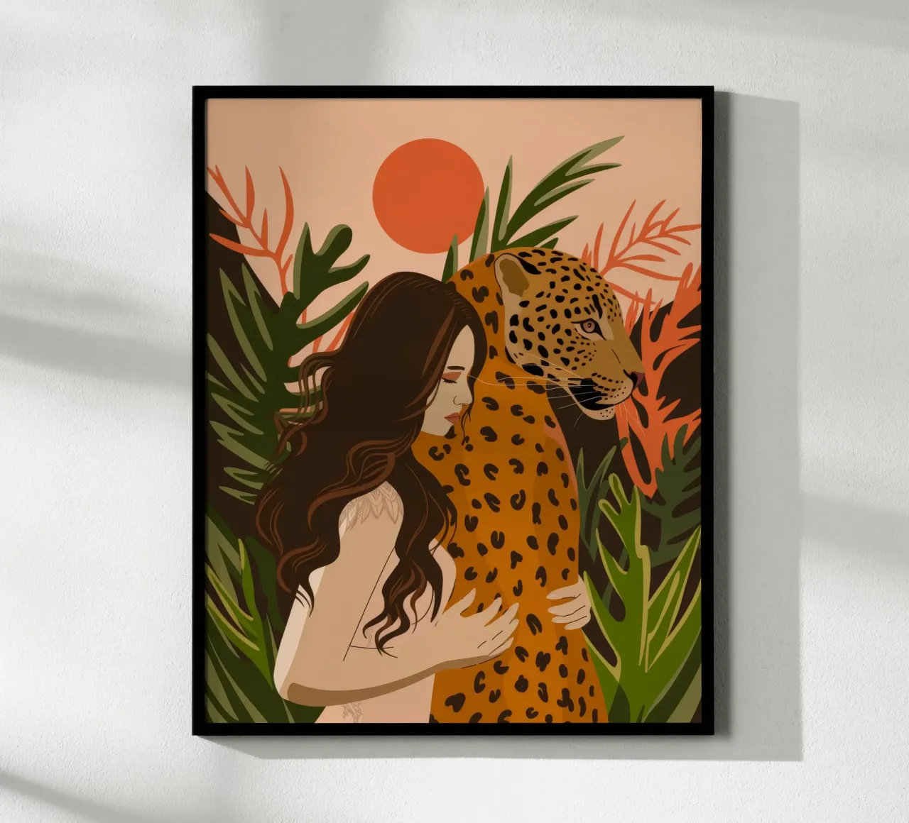 Omhelzing van de wilde jungle hahnemühle van Atelier Tiga