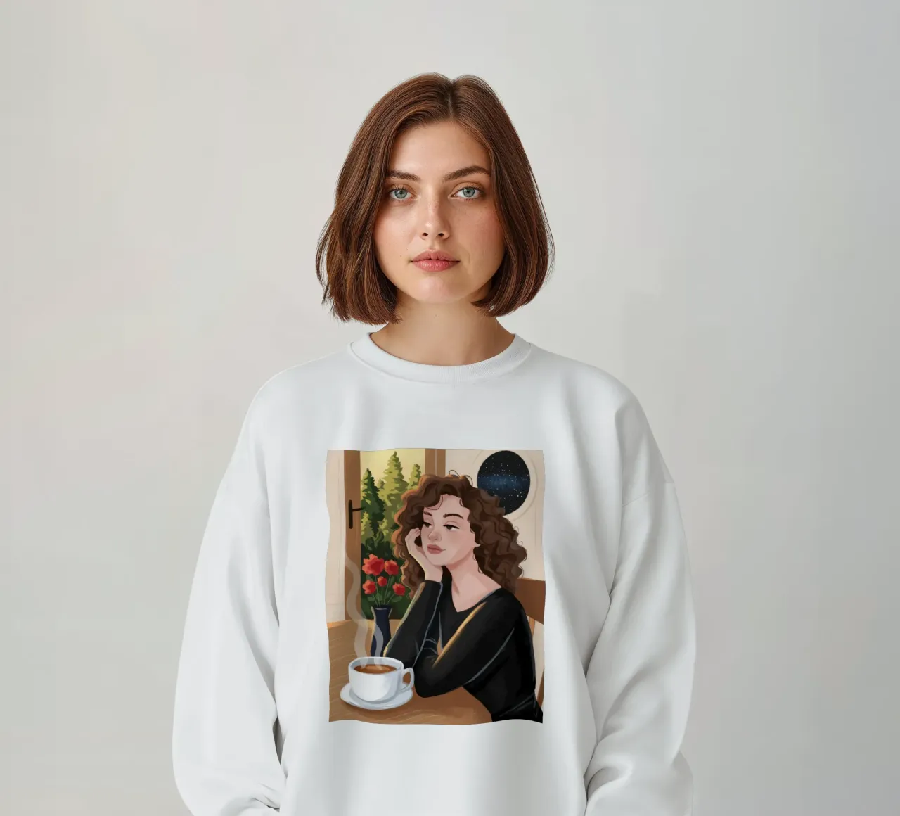 Momento caffè accogliente felpa da Atelier Tiga