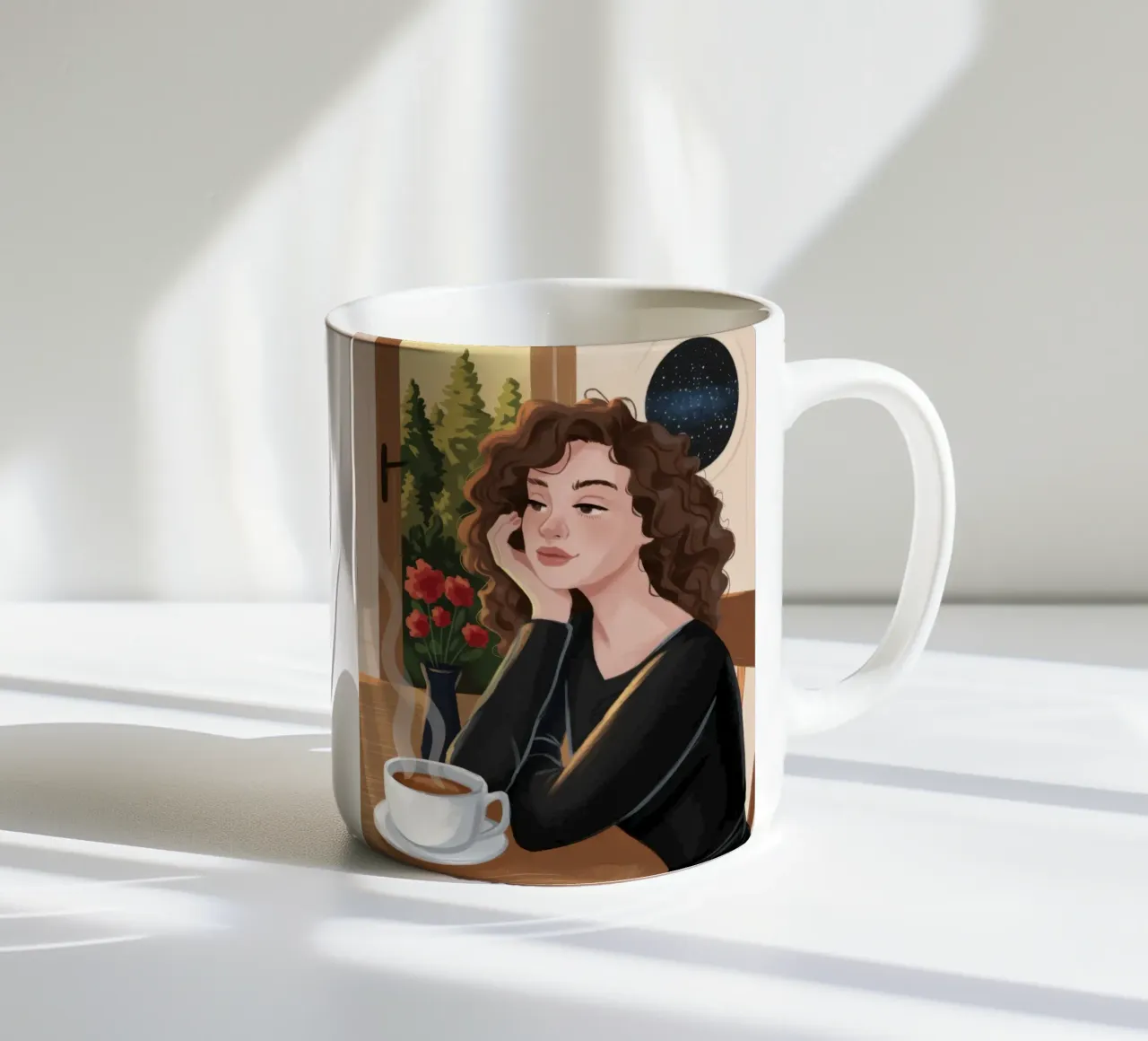 Momento caffè accogliente tazza in ceramica da Atelier Tiga