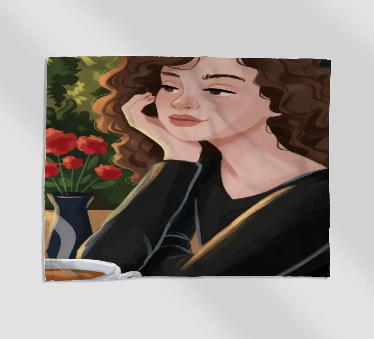 Momento caffè accogliente telo mare da Atelier Tiga