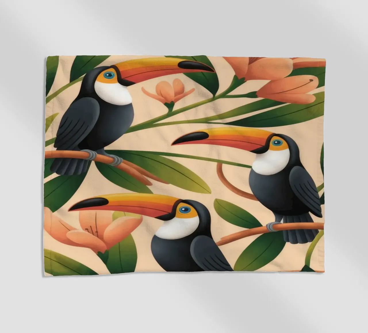 Sinfonia di uccelli tropicali telo mare da Atelier Tiga
