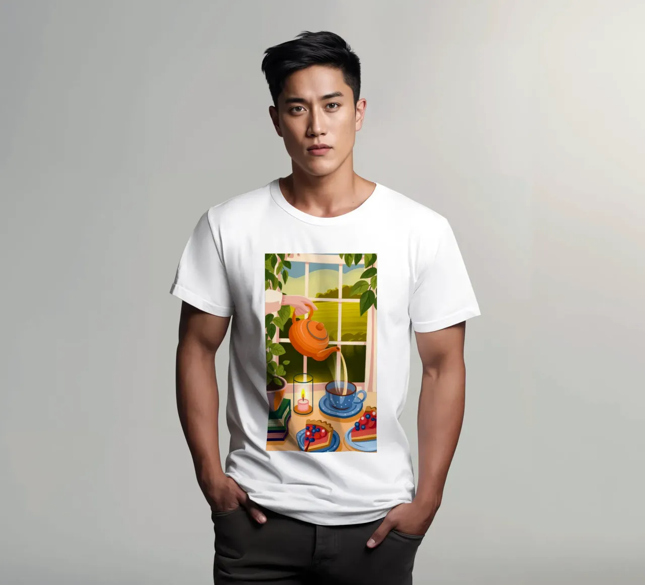 Rituale del tè mattutino t-shirt da Atelier Tiga