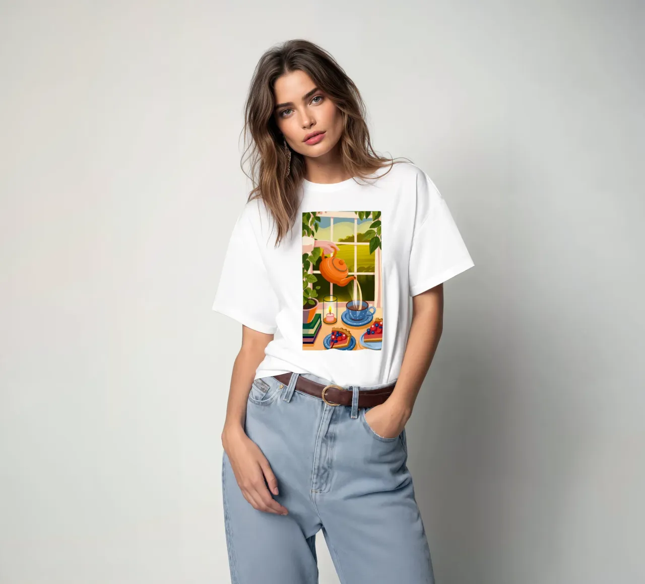 Rituale del tè mattutino t-shirt da Atelier Tiga