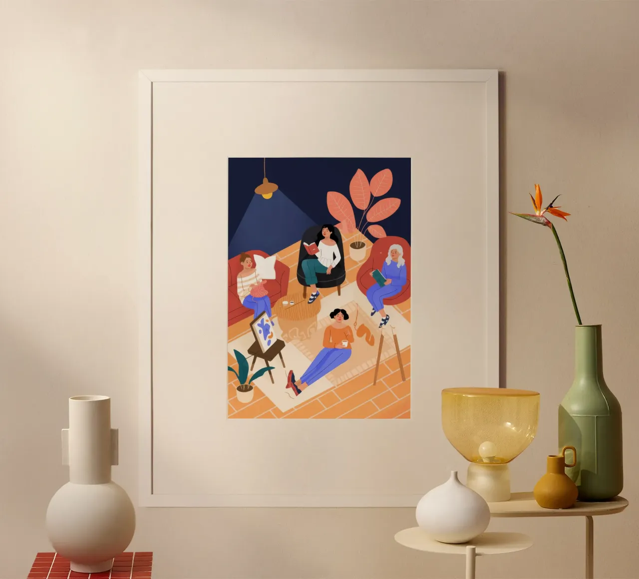 Delizia artistica di raccolta poster con telaio in alluminio da Atelier Tiga