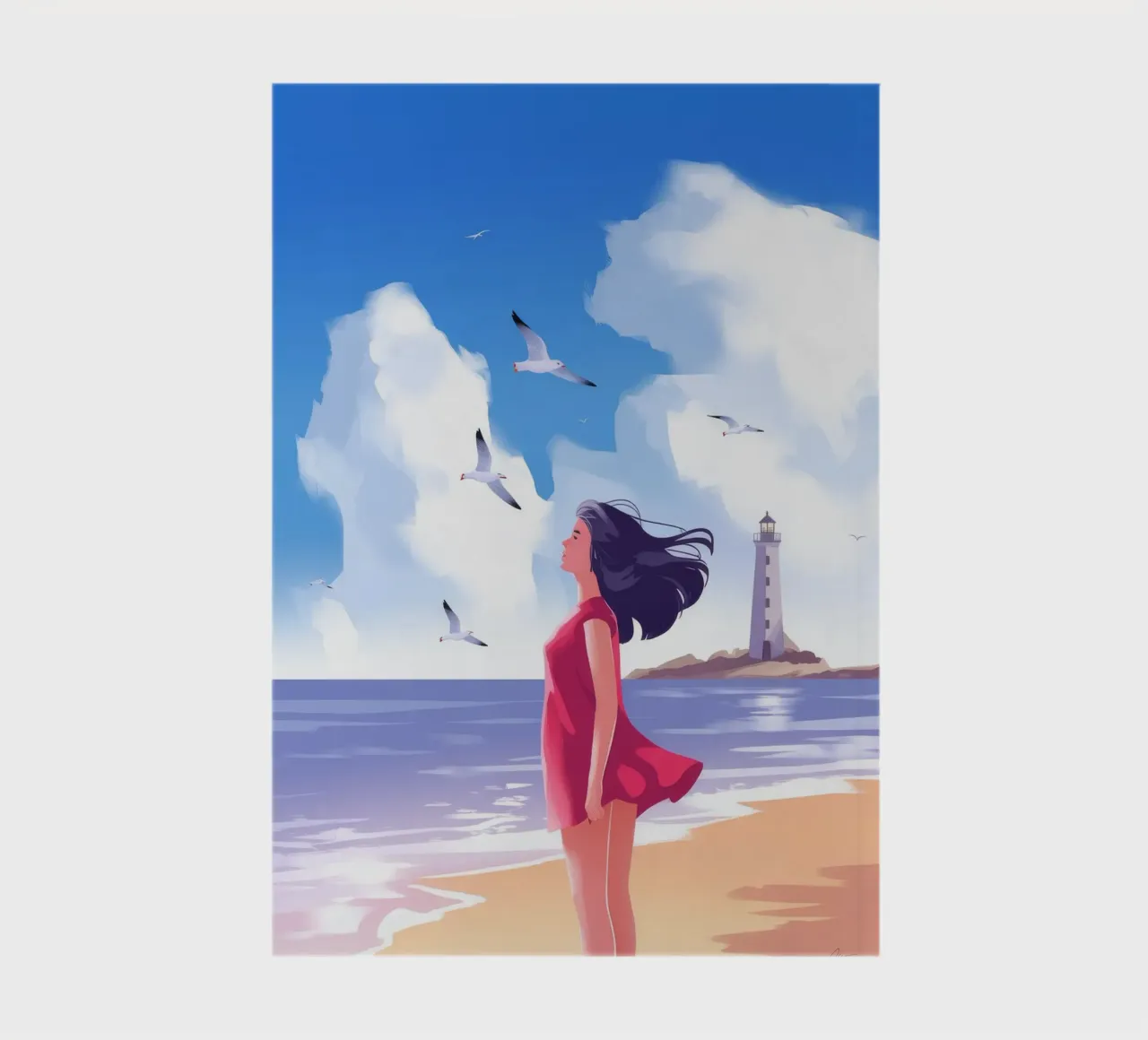 Windswept Beach Walk notebook by Atelier Tiga