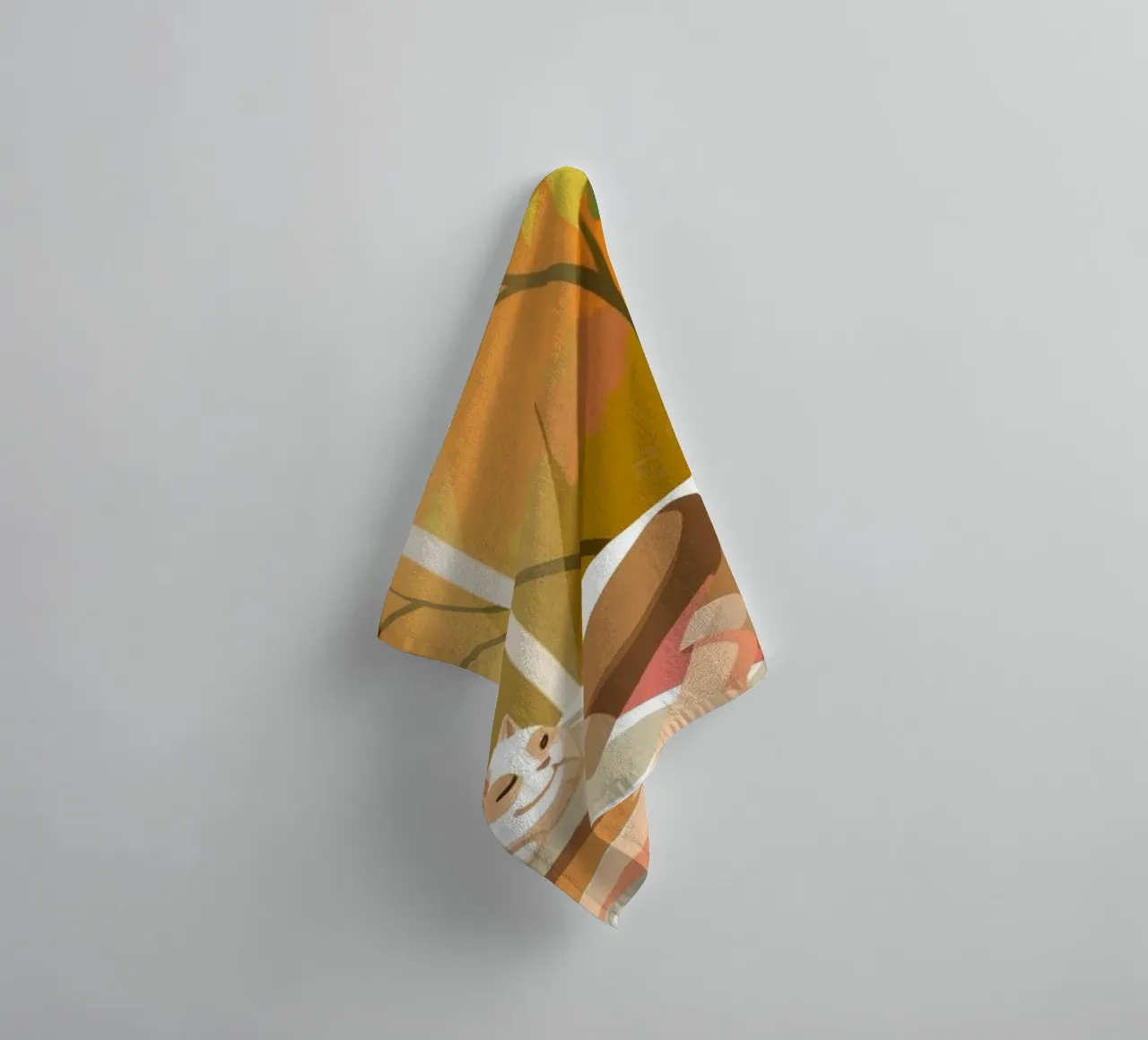 Autumnal Relaxation Harmony towel by Atelier Tiga