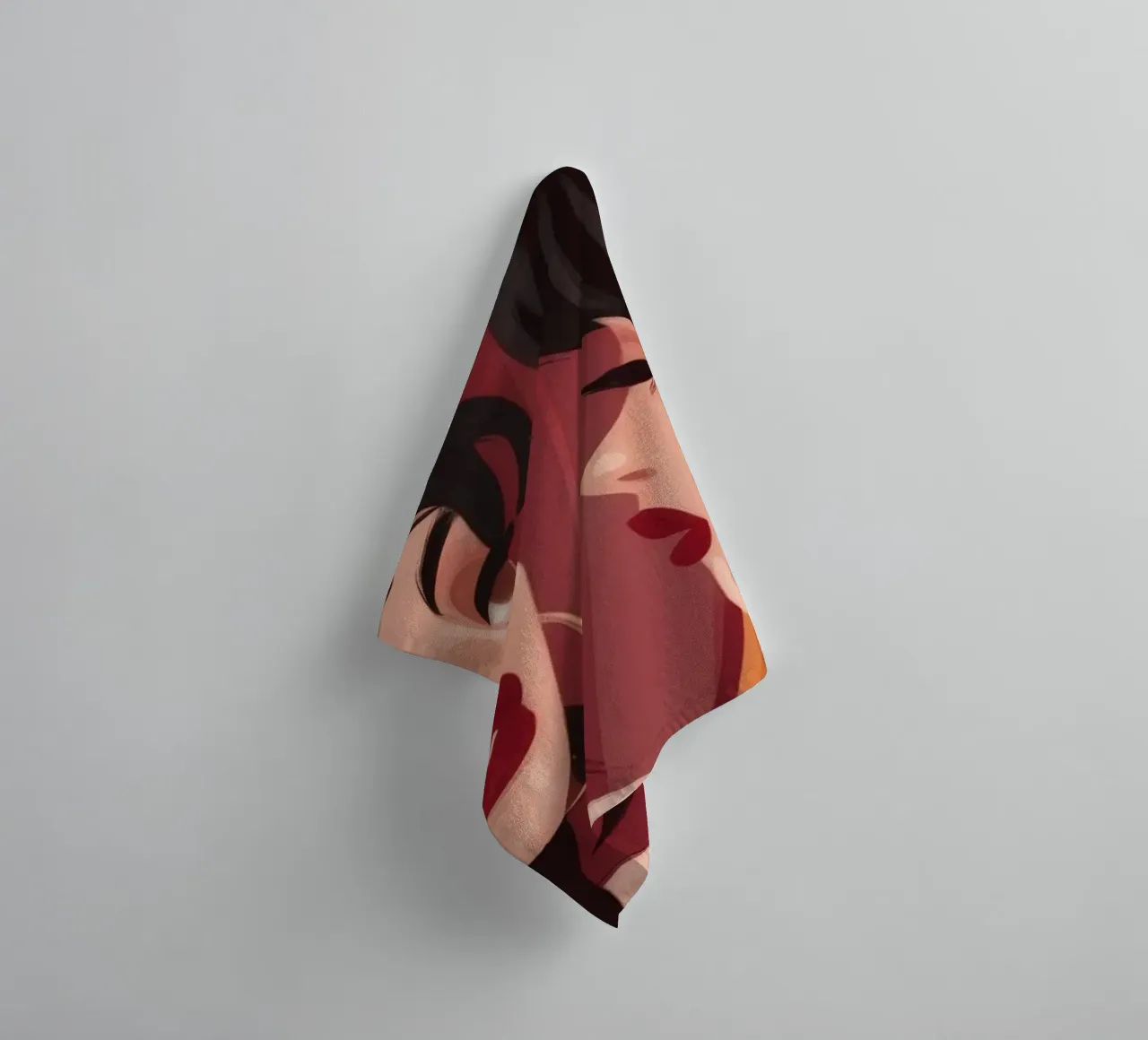 Intimate Green Connection towel by Atelier Tiga