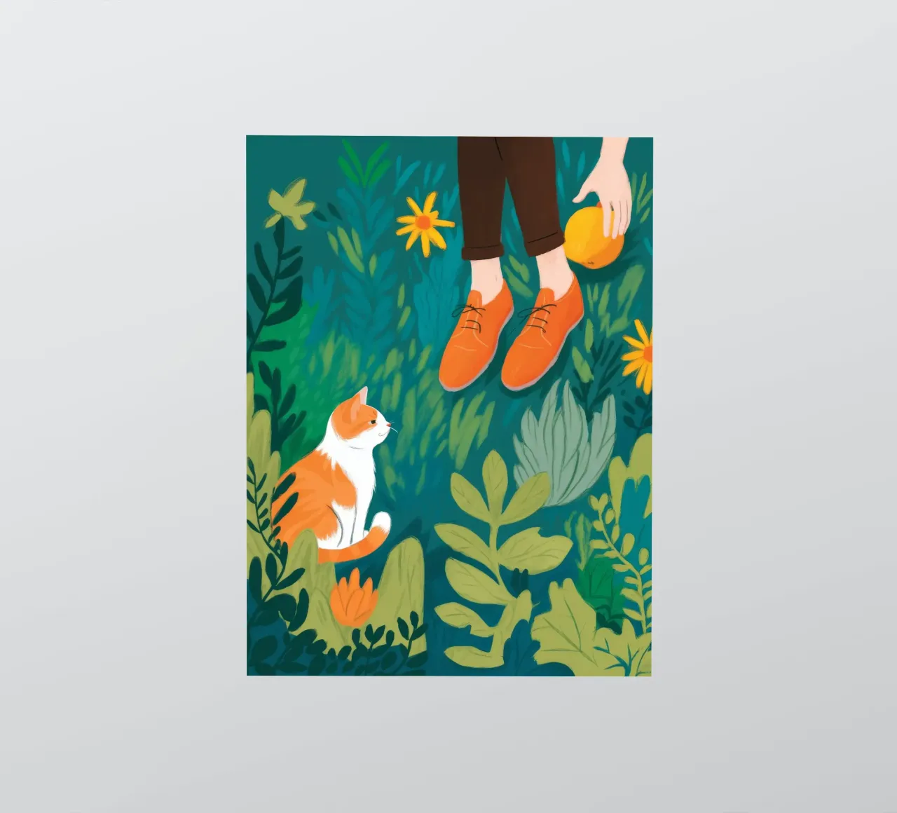 Curious Cat Stroll sticker by Atelier Tiga
