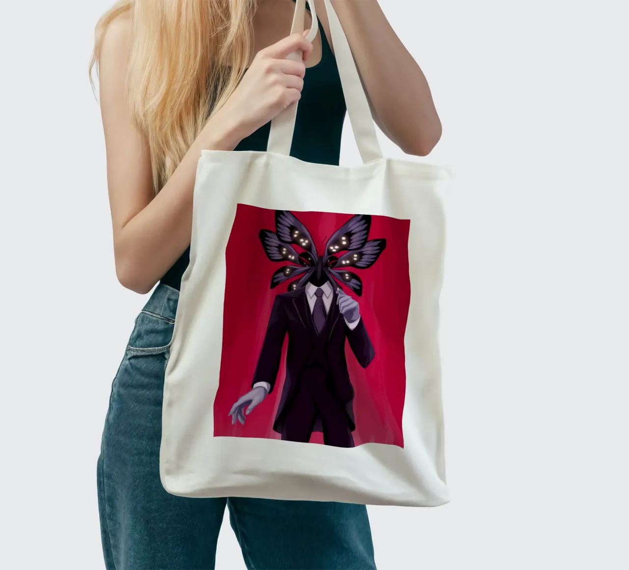 Butterfly Mask Transformation tote bag by Atelier Tiga