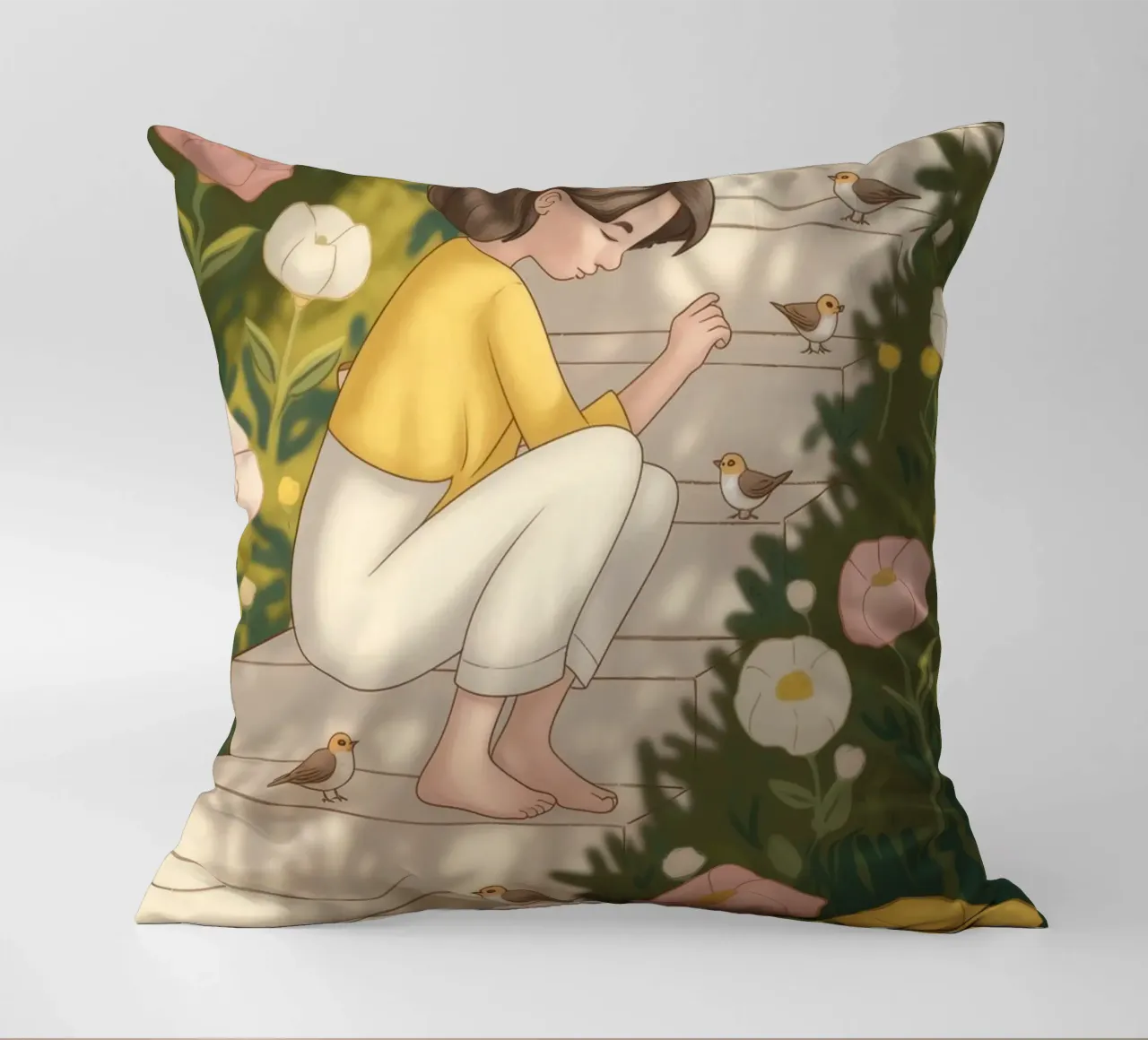 Momento di estrosità in giardino cuscino da Atelier Tiga