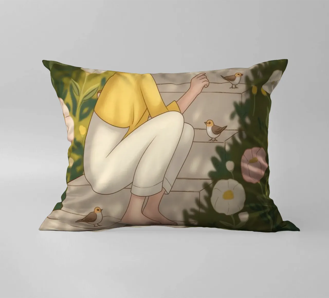 Momento di estrosità in giardino cuscino da Atelier Tiga