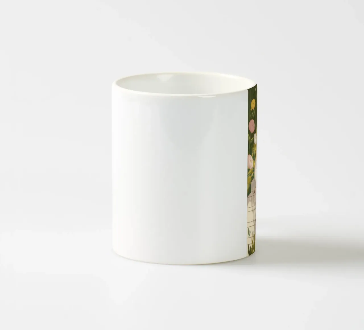 Momento di estrosità in giardino tazza in ceramica da Atelier Tiga