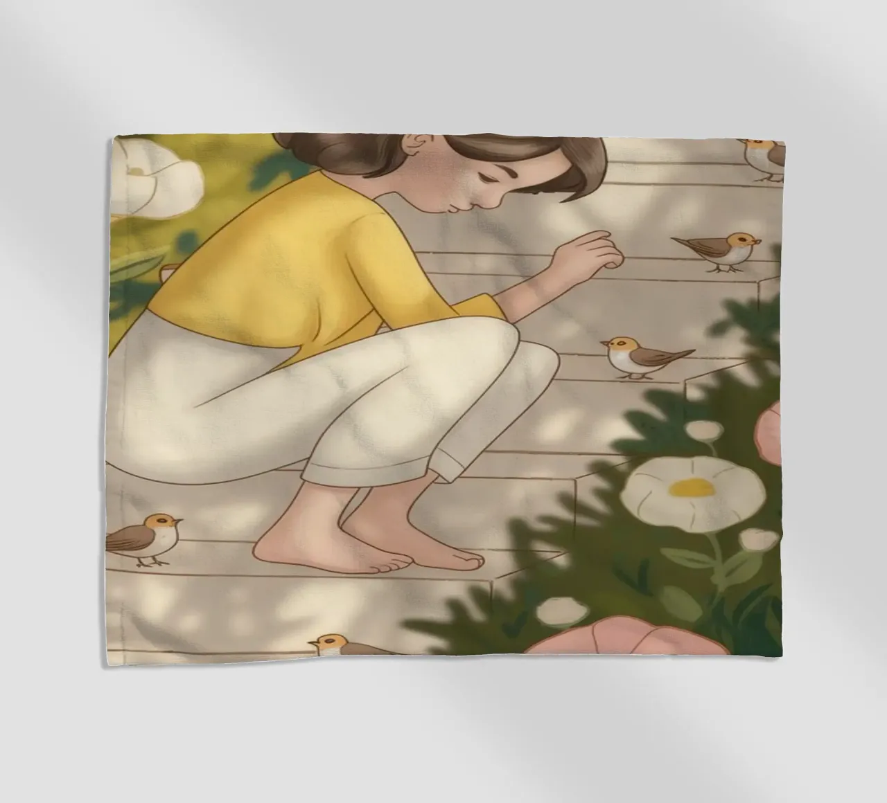 Momento di estrosità in giardino telo mare da Atelier Tiga