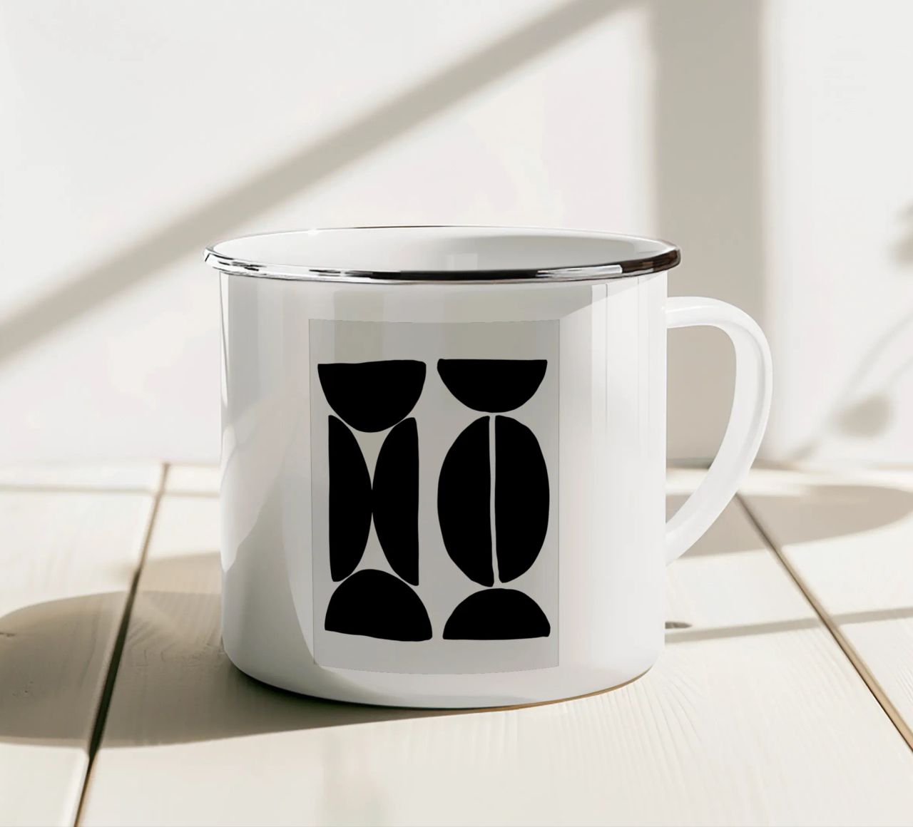 Coffee Bean tazza in smalto da Graphite