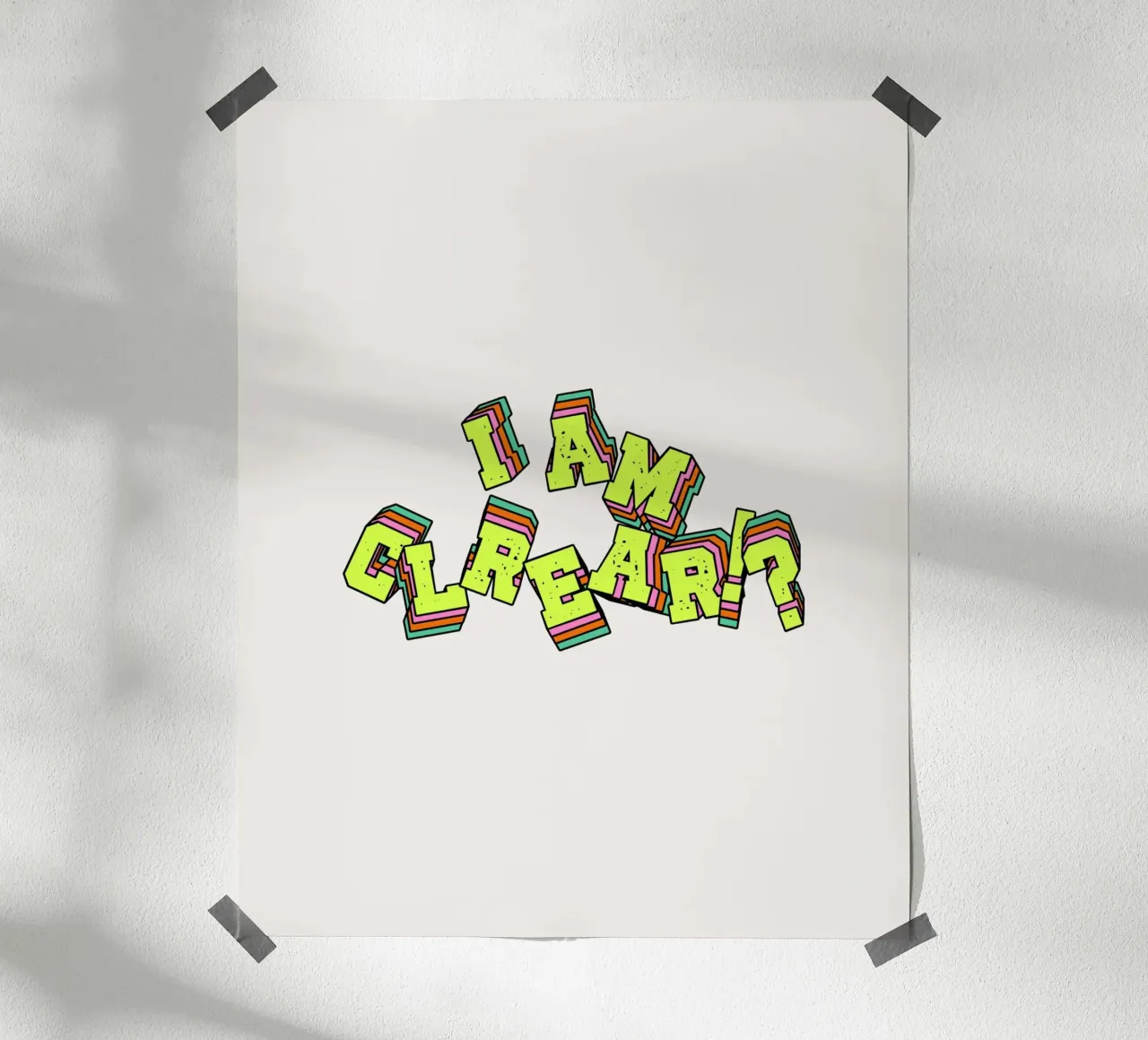 clearity poster da Ambition Wall