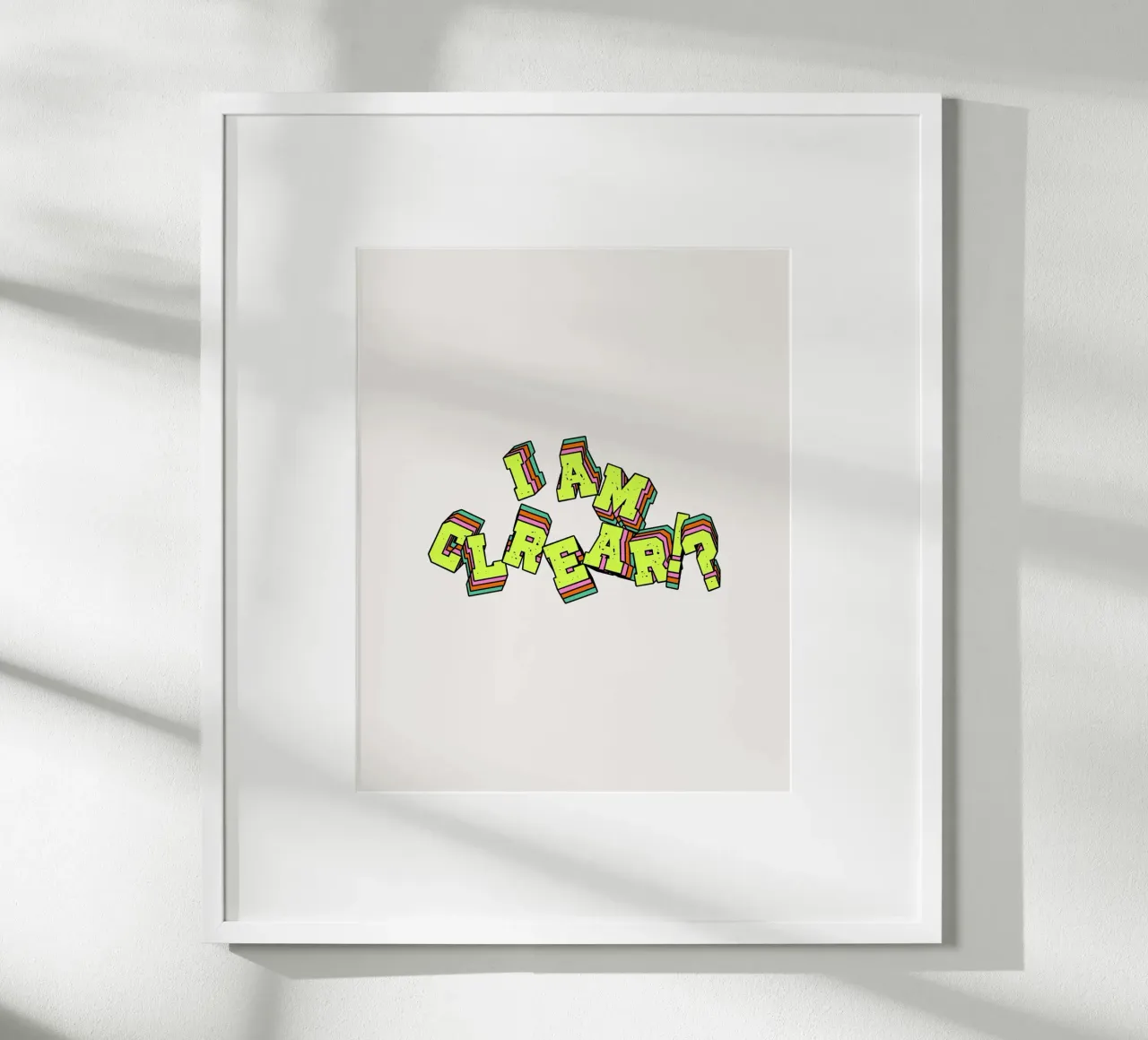 clearity poster da Ambition Wall