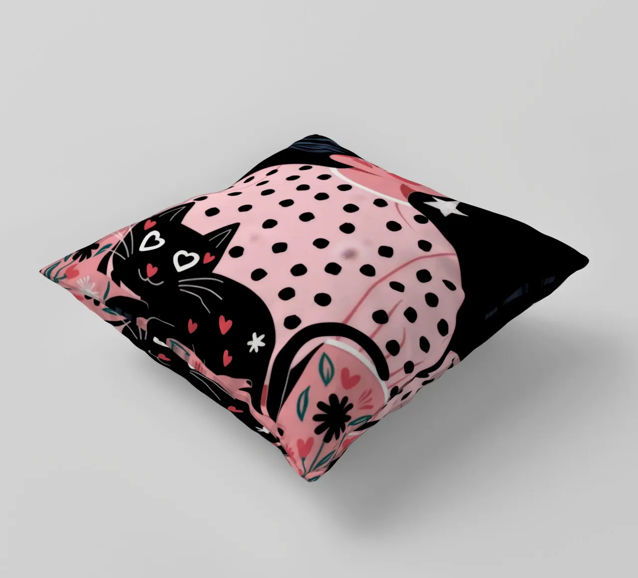 Fascino a pois in grassetto cuscino da Atelier Tiga
