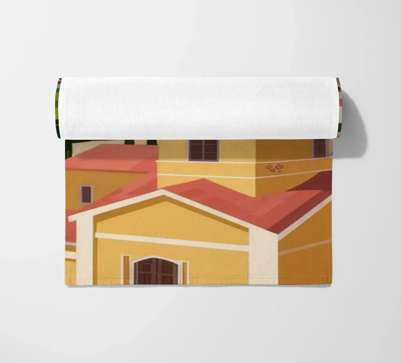 Lemon-Scented Coastal Bliss beach towel by Atelier Tiga