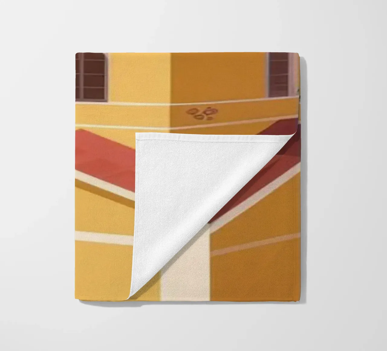 Lemon-Scented Coastal Bliss beach towel by Atelier Tiga