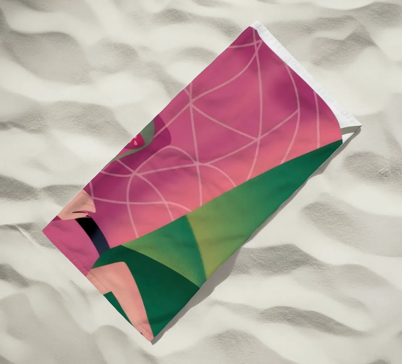 Joyful Canine Stroll beach towel by Atelier Tiga