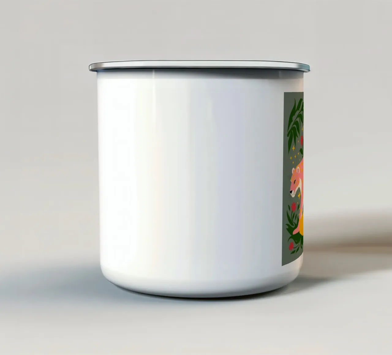 Legame mistico con la giungla tazza in smalto da Atelier Tiga