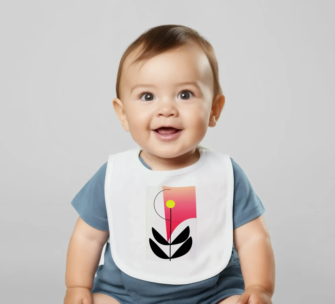 Rainbow Flower bavaglino da Kubistika