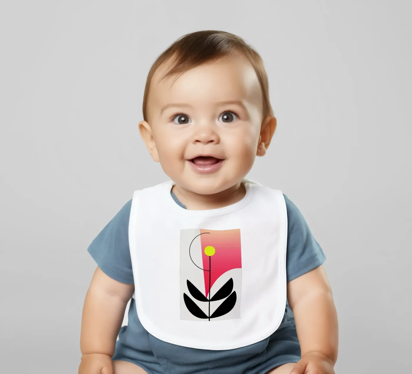 Rainbow Flower bavaglino da Kubistika