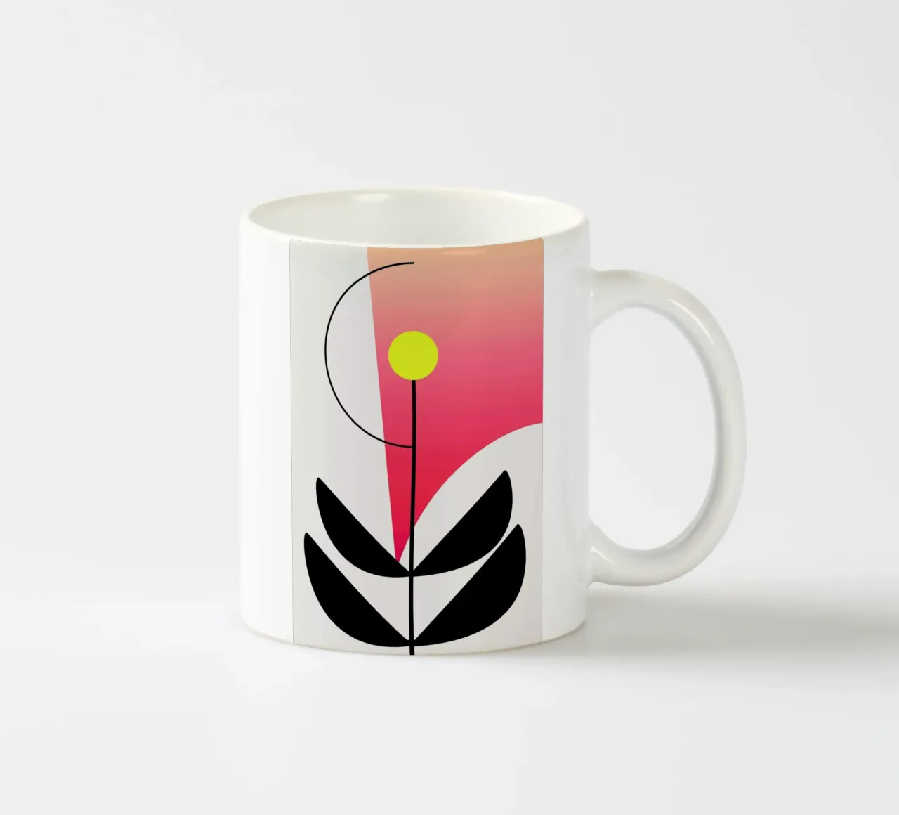 Rainbow Flower tazza in ceramica da Kubistika