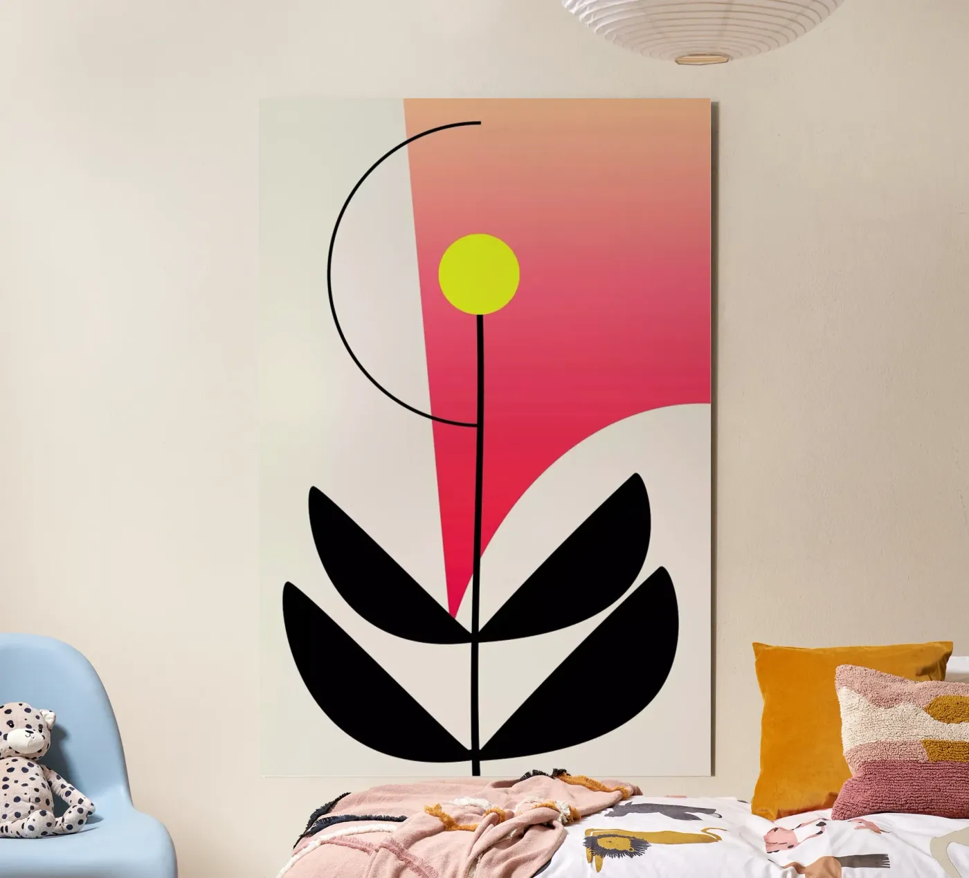 Rainbow Flower pannello forex da Kubistika