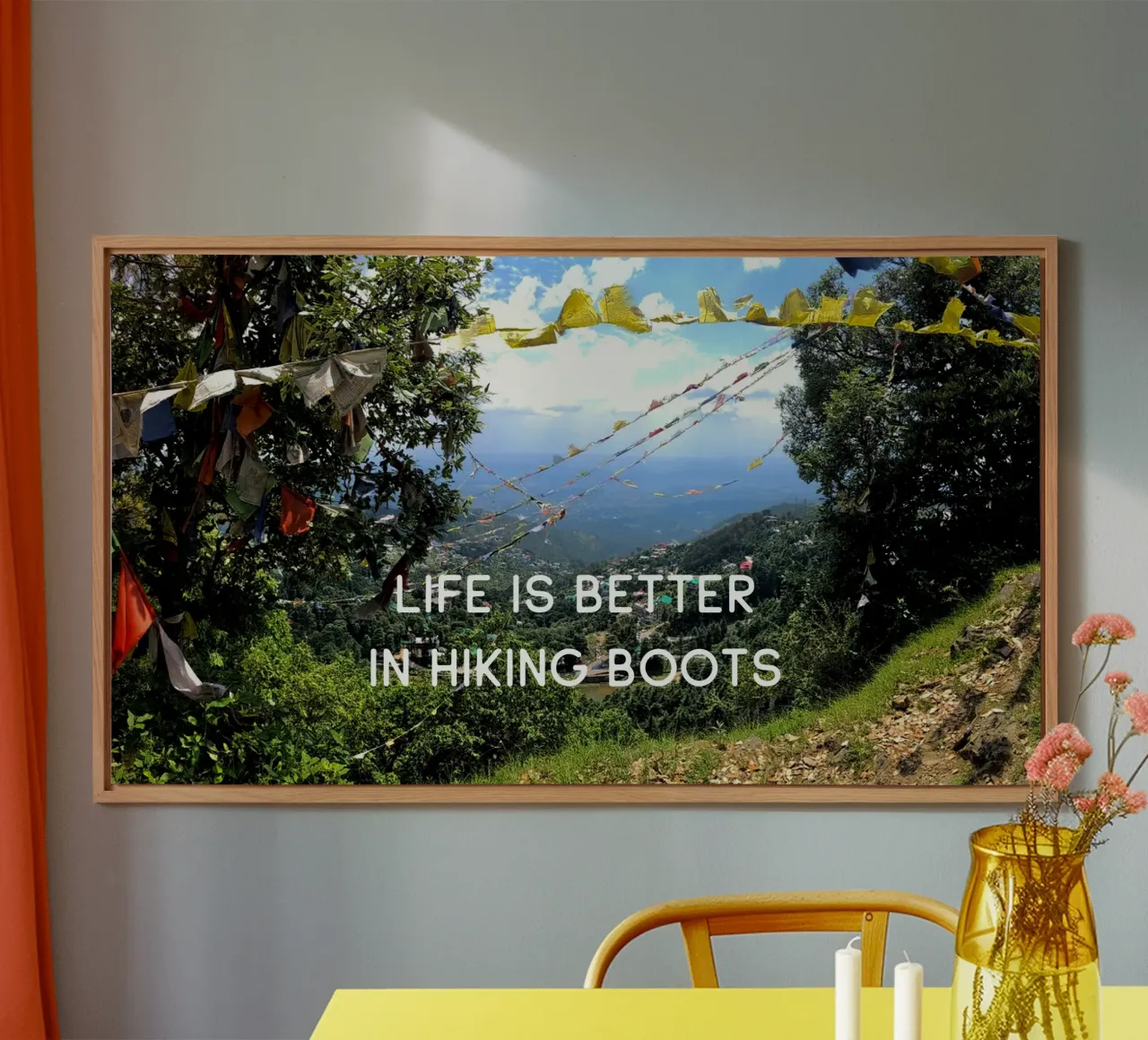 Life is better in hiking boots Forex-Platte von Happy 😃 Art 🎨 by Christine Schnoell