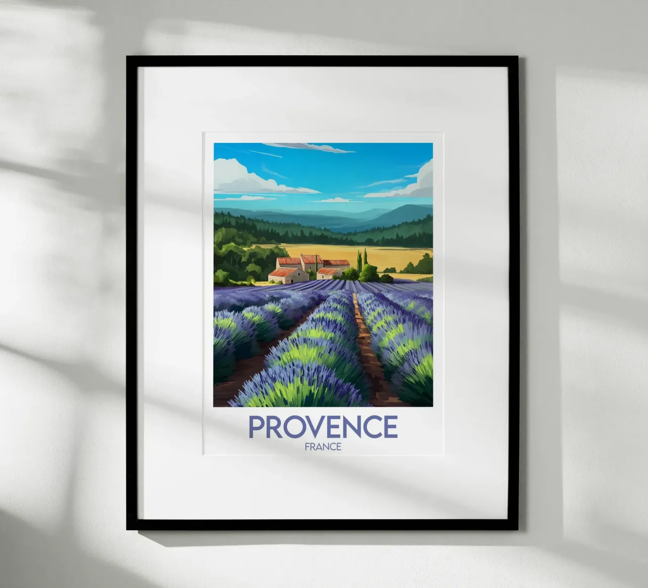 Affiche Provence France hahnemühle de Frame the World