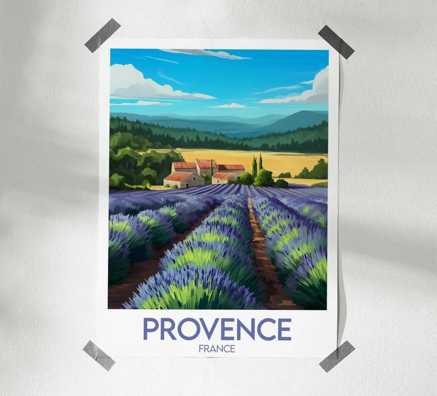 Poster Provenza Francia carta hahnemühle da Frame the World