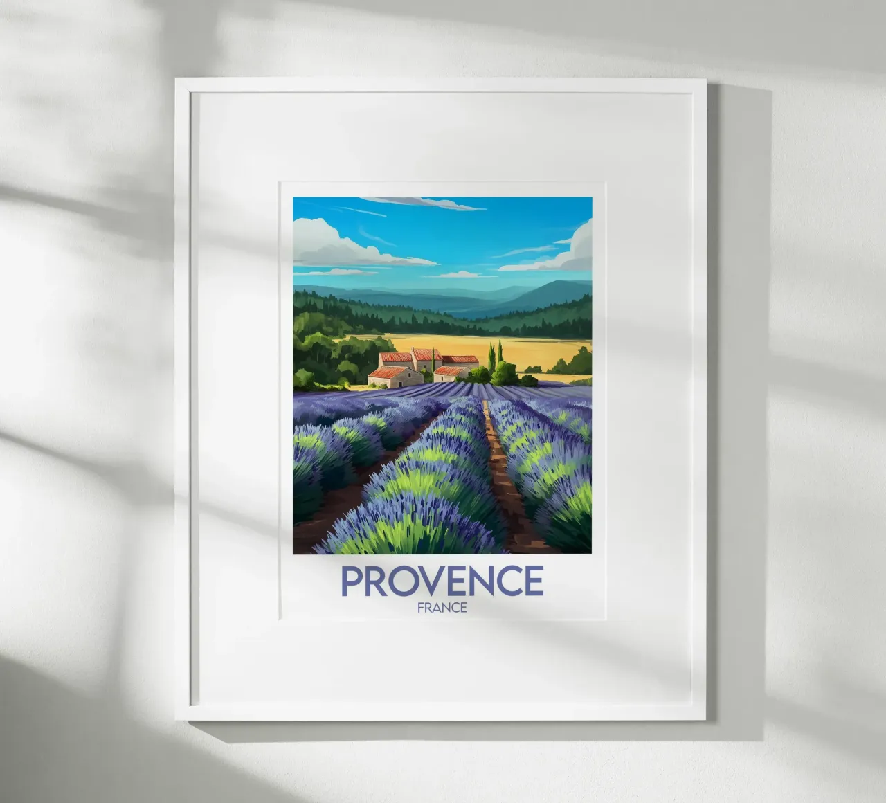 Affiche Provence France hahnemühle de Frame the World