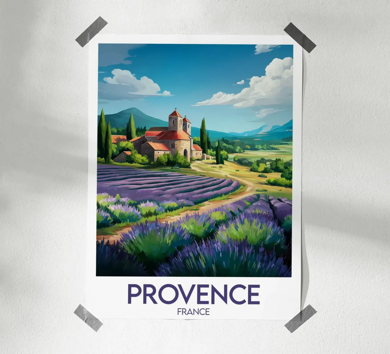 Affiche Provence France hahnemühle de Frame the World
