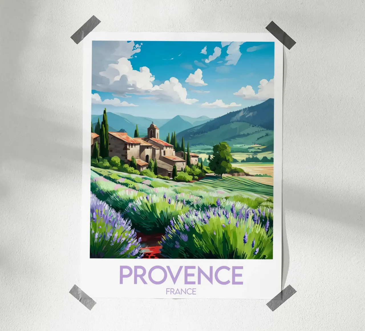 Affiche Provence France hahnemühle de Frame the World