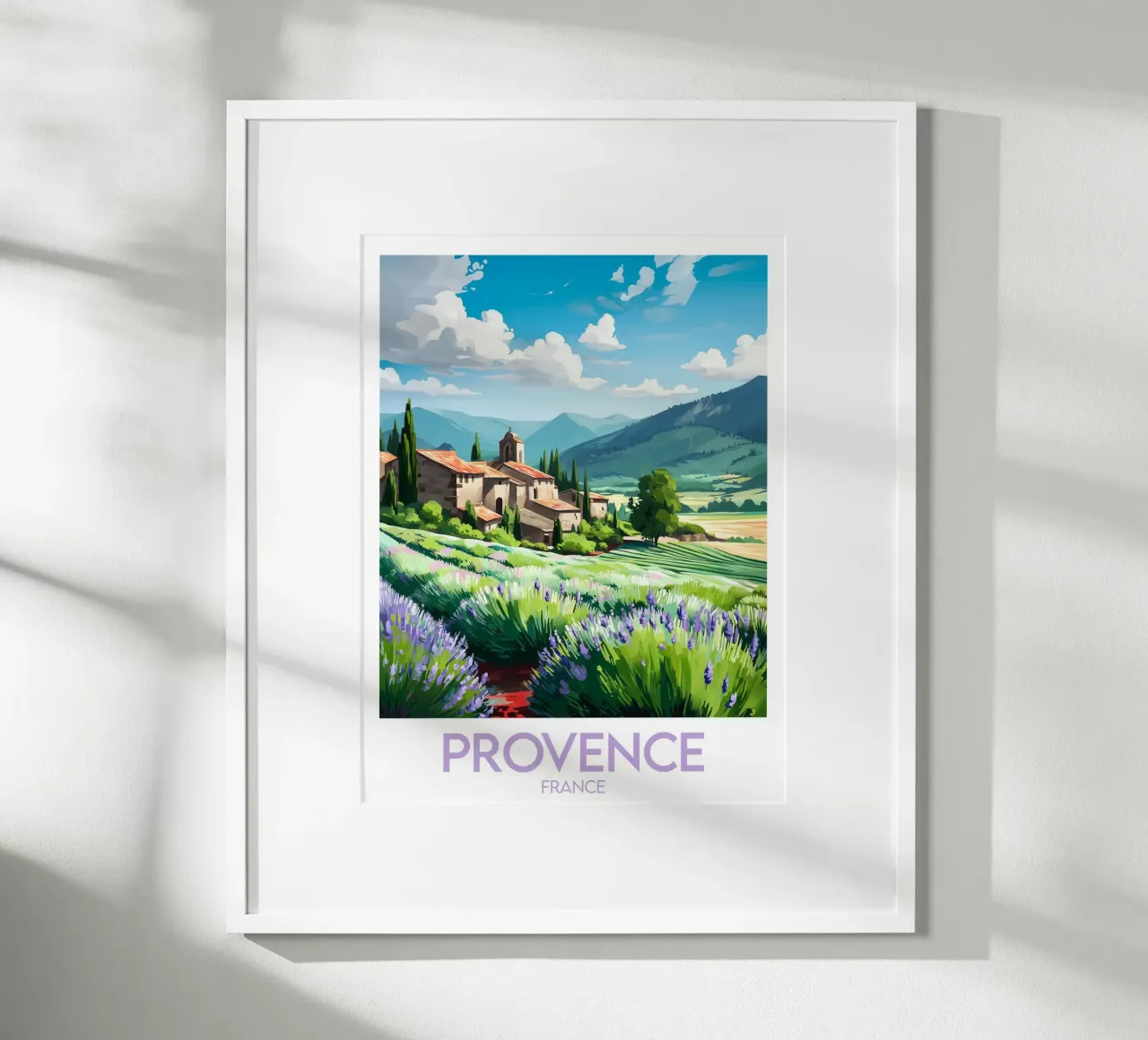 Affiche Provence France hahnemühle de Frame the World