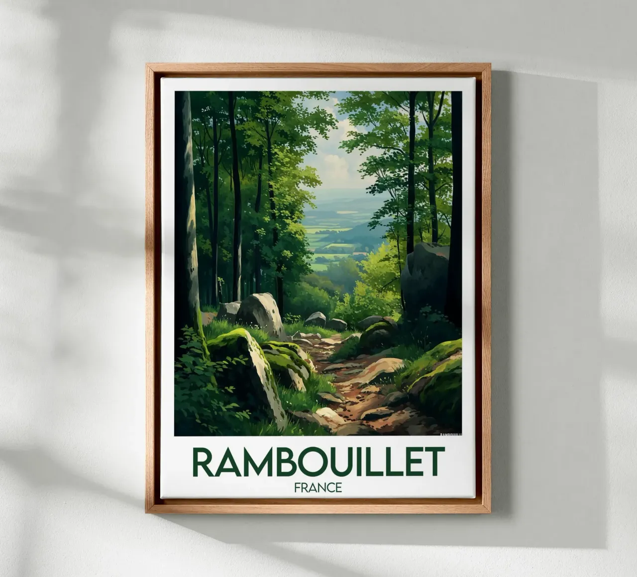 Manifesto di Rambouillet tela con Cornice a cassetta da Frame the World