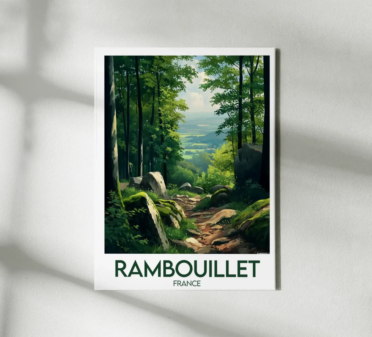 Manifesto di Rambouillet tela con Cornice a cassetta da Frame the World