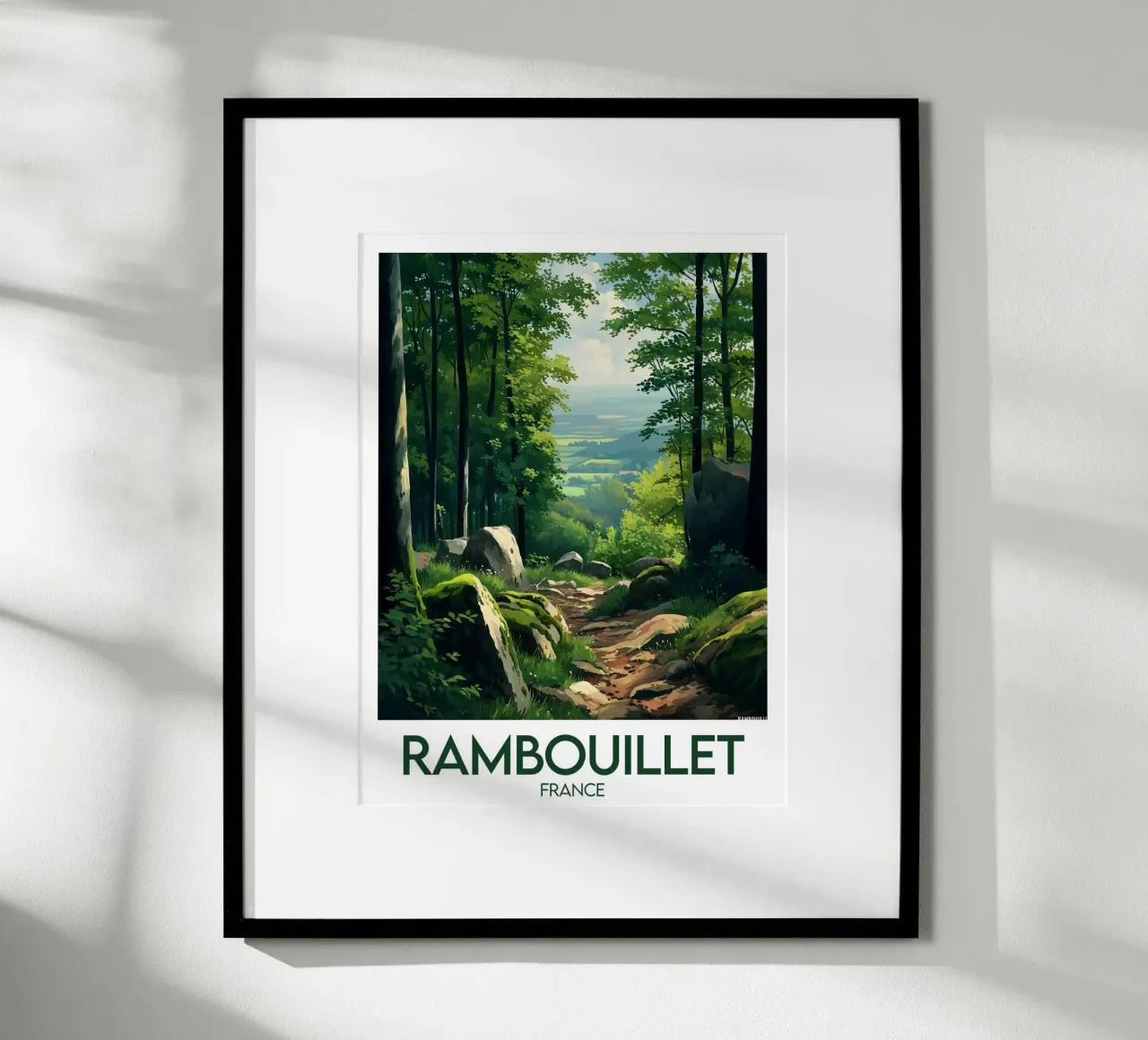 Manifesto di Rambouillet poster con telaio in plastica da Frame the World