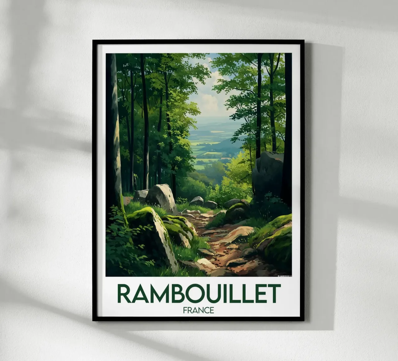 Manifesto di Rambouillet poster con telaio in plastica da Frame the World